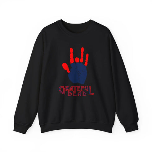 Grateful Dead - Jarry's Hand | Life is dead. Crewneck Sweatshirt - StealieShop