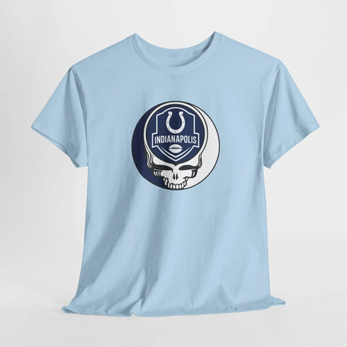 Grateful Dead - Indianapolis Colts Stealie Grateful Dead Steal Your Face T-Shirt - NFL - StealieShop