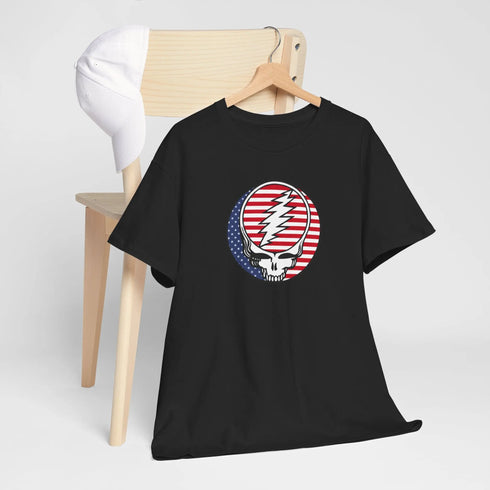 Grateful Dead - Stars and Stripes US-Grown Ring-Spun Cotton T-Shirt - StealieShop