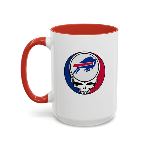 Grateful Dead - The Gridiron Collection: Buffalo Bills Grateful Dead Stealie Coffee Mug - StealieShop