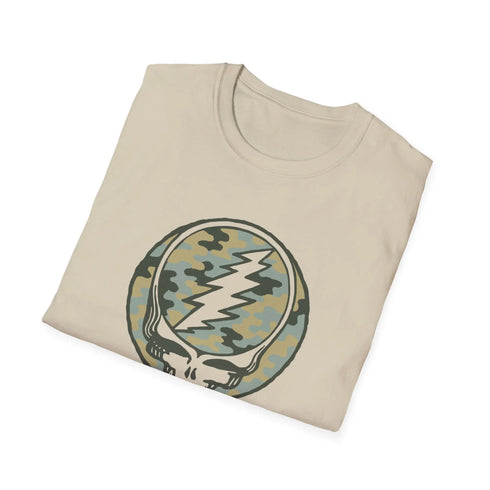 Grateful Dead - Camo Stealie Color Match Vineyard Collection Grateful Dead TShirt - StealieShop