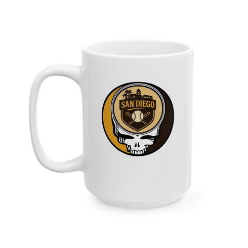 Grateful Dead - San Diego Padres Stealie Ceramic Mug - MLB - StealieShop
