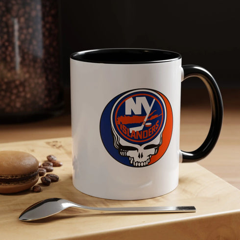 New York Islanders Grateful Dead Stealie Coffee Mug (11oz or 15oz) - StealieShop