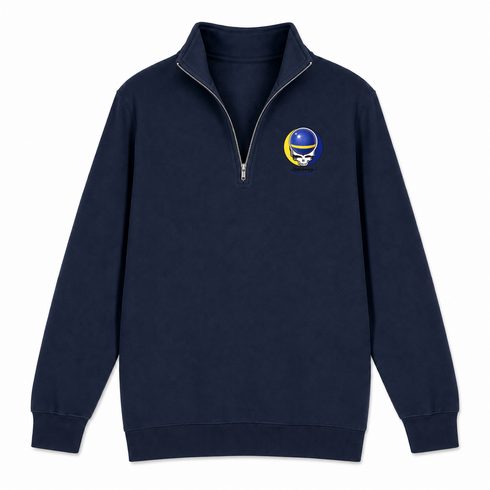 Curacao FIFA World Cup - Premium Grateful Dead Quarter-Zip Pullover - Navy - 3