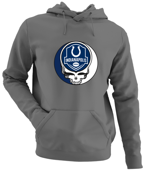 Indianapolis Football - Premium Grateful Dead Hoodie - Charcoal - 8