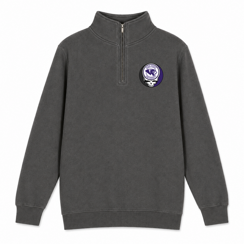 High Point University - Premium Grateful Dead Quarter-Zip Pullover - Charcoal - 5