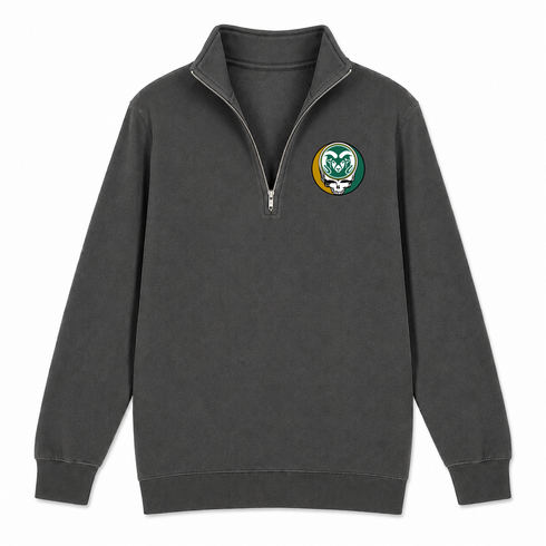 Colorado State University - Premium Grateful Dead Quarter-Zip Pullover - Charcoal - 6