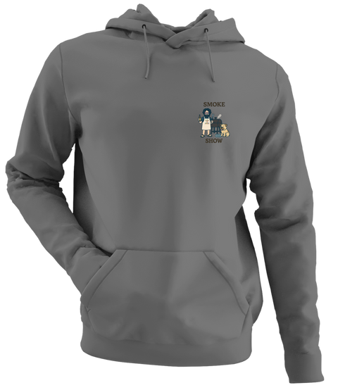 Smoke Show - Life is dead.® - Premium Grateful Dead Left Chest Hoodie - Charcoal