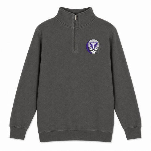 University of St Thomas - Premium Grateful Dead Quarter-Zip Pullover - Charcoal - 6