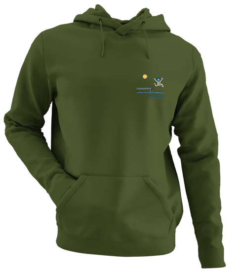 Lake Life Jerry - Life is dead.® - Premium Grateful Dead Left Chest Hoodie - Military Green - 7