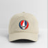 New Hampshire Map Stealie Grateful Dead Dad Hat - khaki