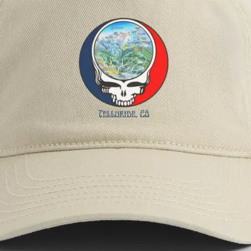 Telluride Trail Map Grateful Dead Dad Hat