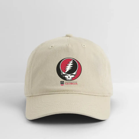 University of Georgia Grateful Dead Stealie Dad Hat - khaki