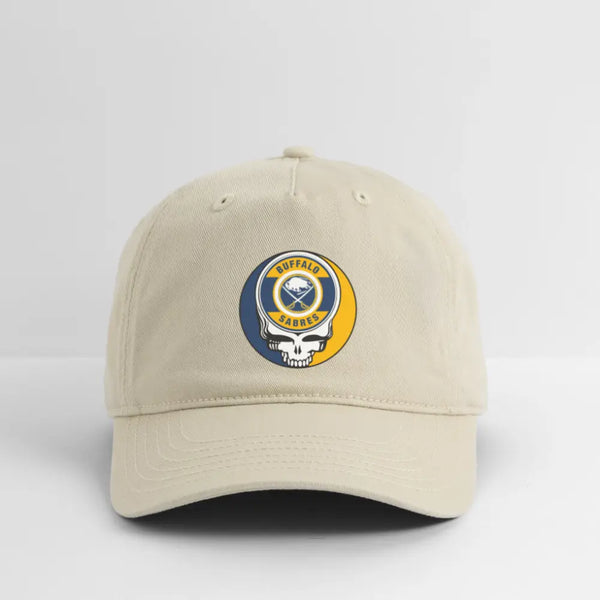 Buffalo Sabres Grateful Dead Stealie Dad Hat - khaki