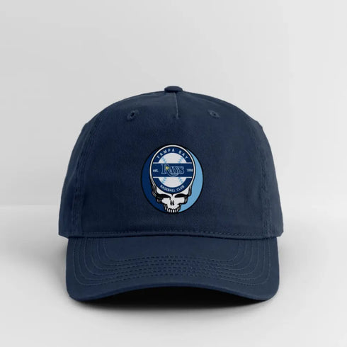 Tampa Bay Rays Grateful Dead Stealie Dad Hat - navy