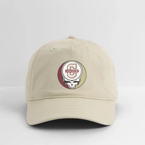 College of Charleston Grateful Dead Stealie Dad Hat - khaki
