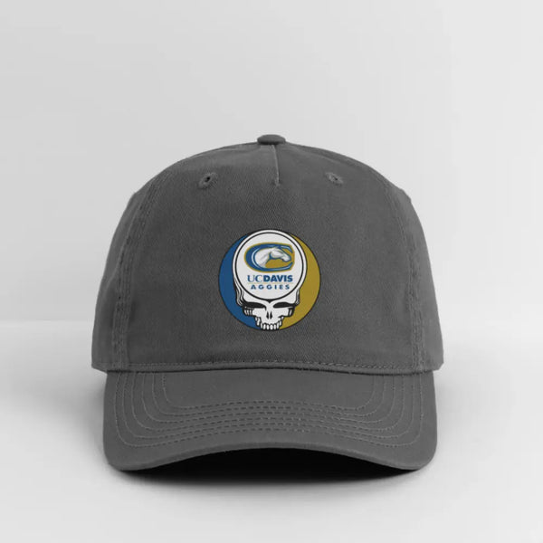 UC Davis Grateful Dead Stealie Dad Hat - charcoal
