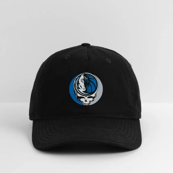 Dallas Mavericks Grateful Dead Stealie Dad Hat - black