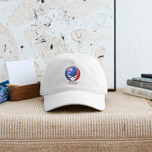 2026 Australia World Cup Grateful Dead Stealie Dad Hat - white
