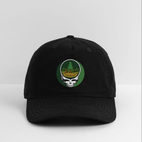 Vermont Stealie Grateful Dead Dad Hat - black