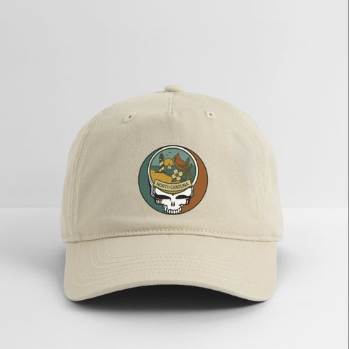 North Carolina Stealie Grateful Dead Dad Hat - khaki