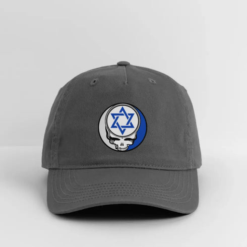 Star of David Grateful Dead Stealie Dad Hat - charcoal