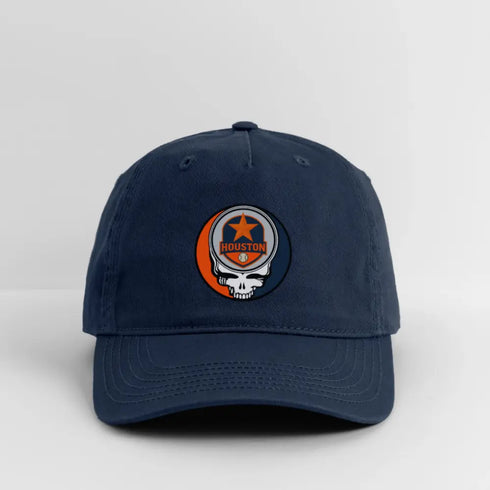 Houston Astros Grateful Dead Stealie Dad Hat - navy