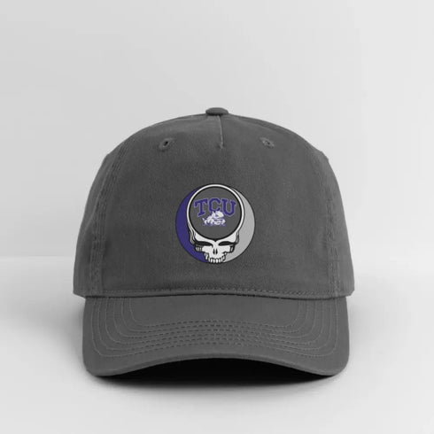 TCU Grateful Dead Stealie Dad Hat - charcoal