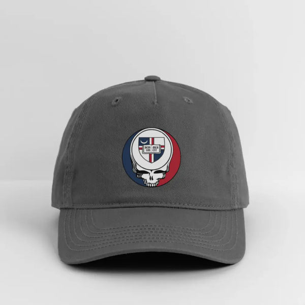 Catholic University Grateful Dead Stealie Dad Hat - charcoal
