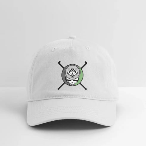 Washington Wolves Grateful Dead Stealie Dad Hat - white