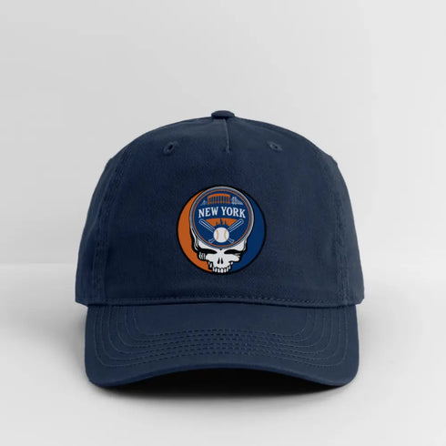 New York Mets Grateful Dead Stealie Dad Hat - navy
