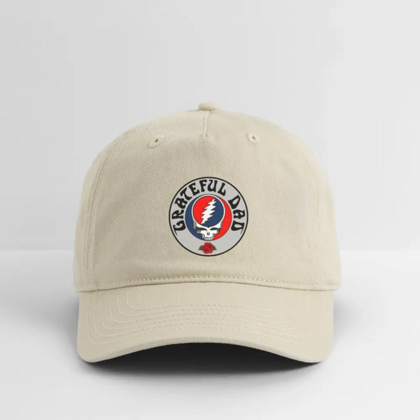 Grateful Dad Steal Your Face Dad Hat - khaki