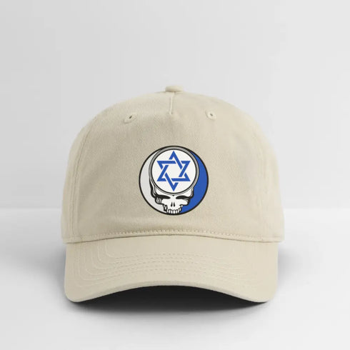 Star of David Grateful Dead Stealie Dad Hat - khaki