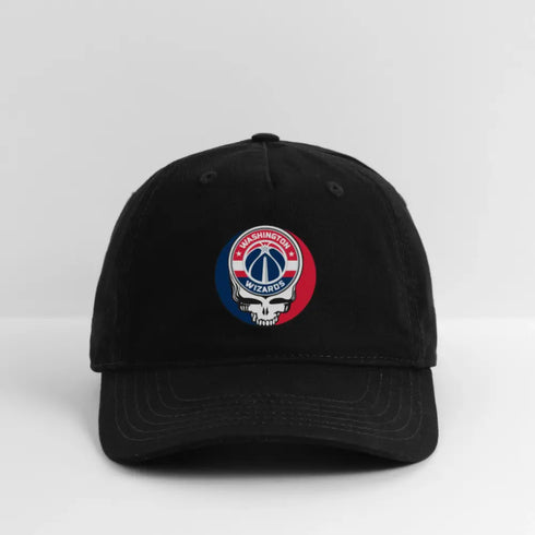 Washington Wizards Grateful Dead Stealie Dad Hat - black