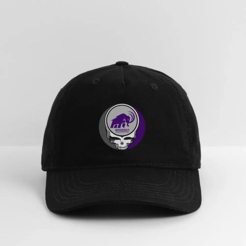 Amherst College Grateful Dead Stealie Dad Hat - black
