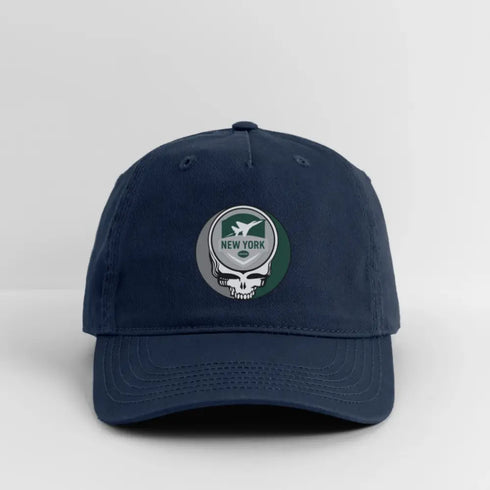 New York Jets Grateful Dead Stealie Dad Hat - navy