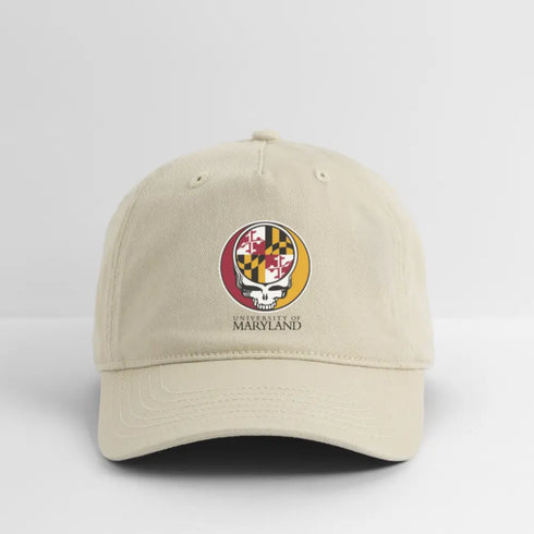 University of Maryland Grateful Dead Stealie Dad Hat - khaki