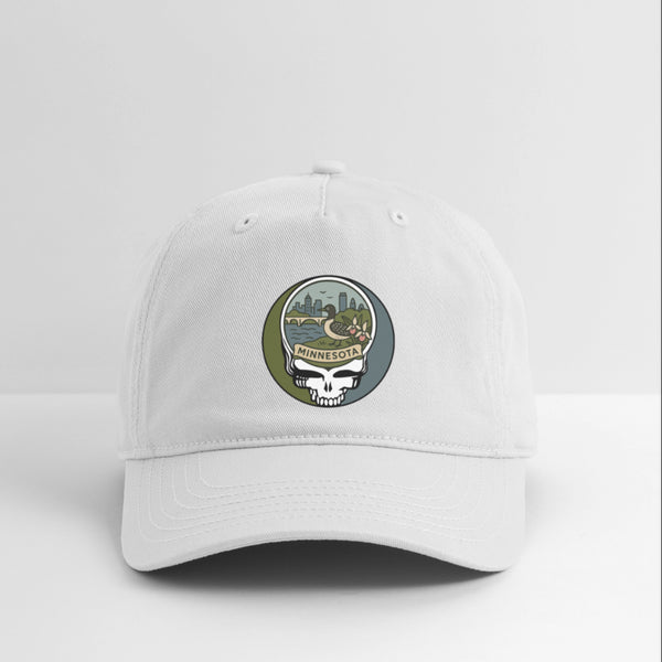 Minnesota Stealie Grateful Dead Dad Hat - white