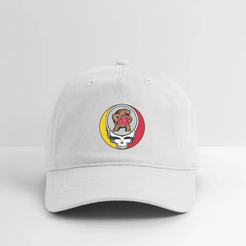 University of Maryland Grateful Dead Stealie Dad Hat - white