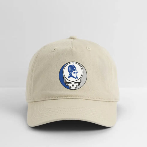Duke University Grateful Dead Stealie Dad Hat - khaki