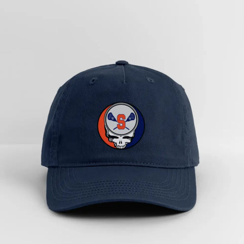 Syracuse Lacrosse Grateful Dead Stealie Dad Hat - navy