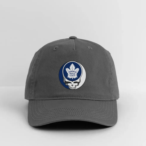Toronto Maple Leafs Grateful Dead Stealie Dad Hat - charcoal