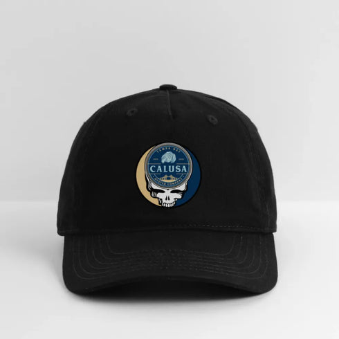Calusa Oyster Company Grateful Dead Stealie Dad Hat - black