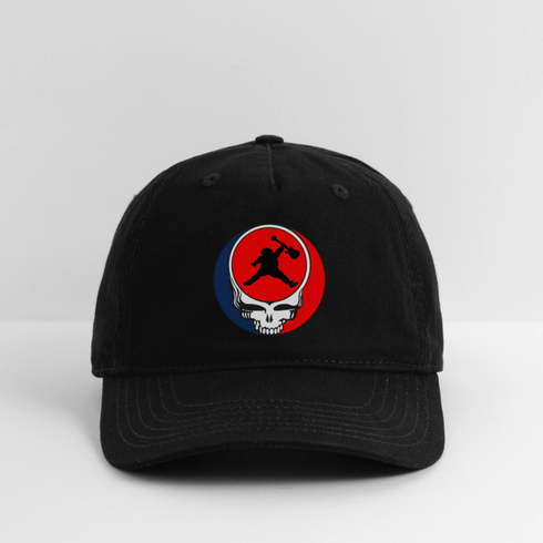 Custom Air Jerry Stealie Grateful Dead Dad Hat - black