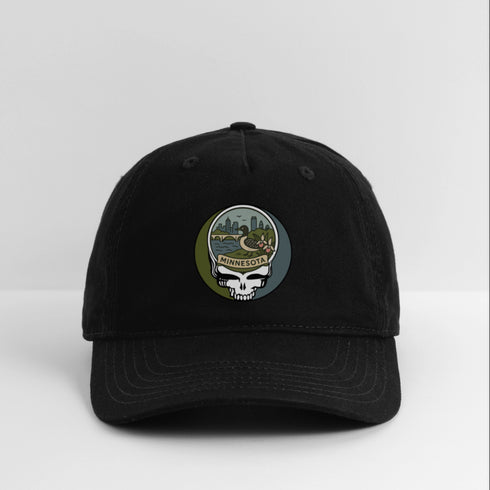 Minnesota Stealie Grateful Dead Dad Hat - black