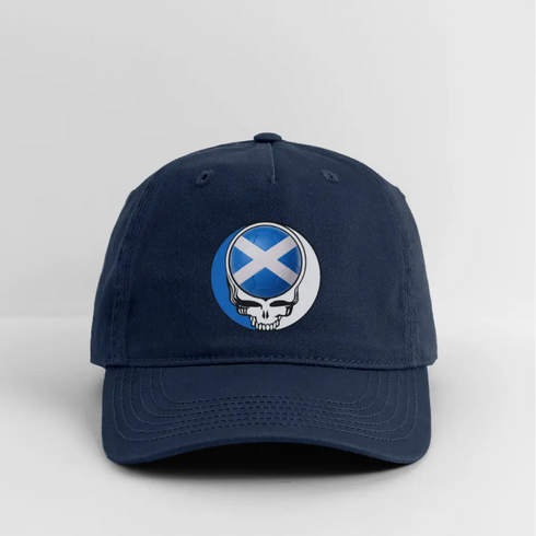 2026 Scotland World Cup Grateful Dead Stealie Dad Hat - navy