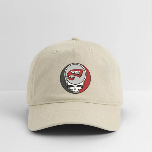 Western Kentucky Stealie Grateful Dead Dad Hat - khaki