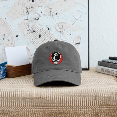 University of Cincinnati Grateful Dead Stealie Dad Hat - charcoal