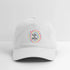 Life is dead. TieDye Sunburst Grateful Dead Stealie Dad Hat - white