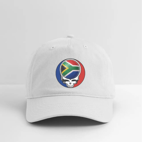 2026 South Africa World Cup Grateful Dead Stealie Dad Hat - white